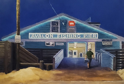 Avalon Fishing Pier painting by Tim Long