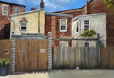 Back Street in Batimore painting by Tim Long