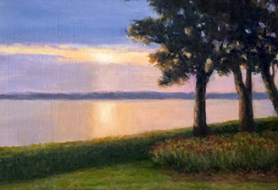 Belmont Sunrise #2 oil painting