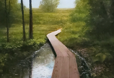 Neabsco Boardwalk oil painting painting