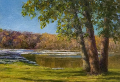 Youghiogheny River oil painting