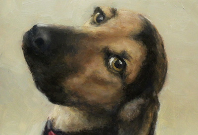 Jax dog painting
