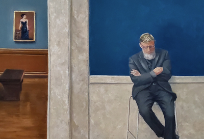 Guarding a John Singer Sargent painting Madame X