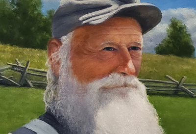 Civil War Southern Gray Portrait